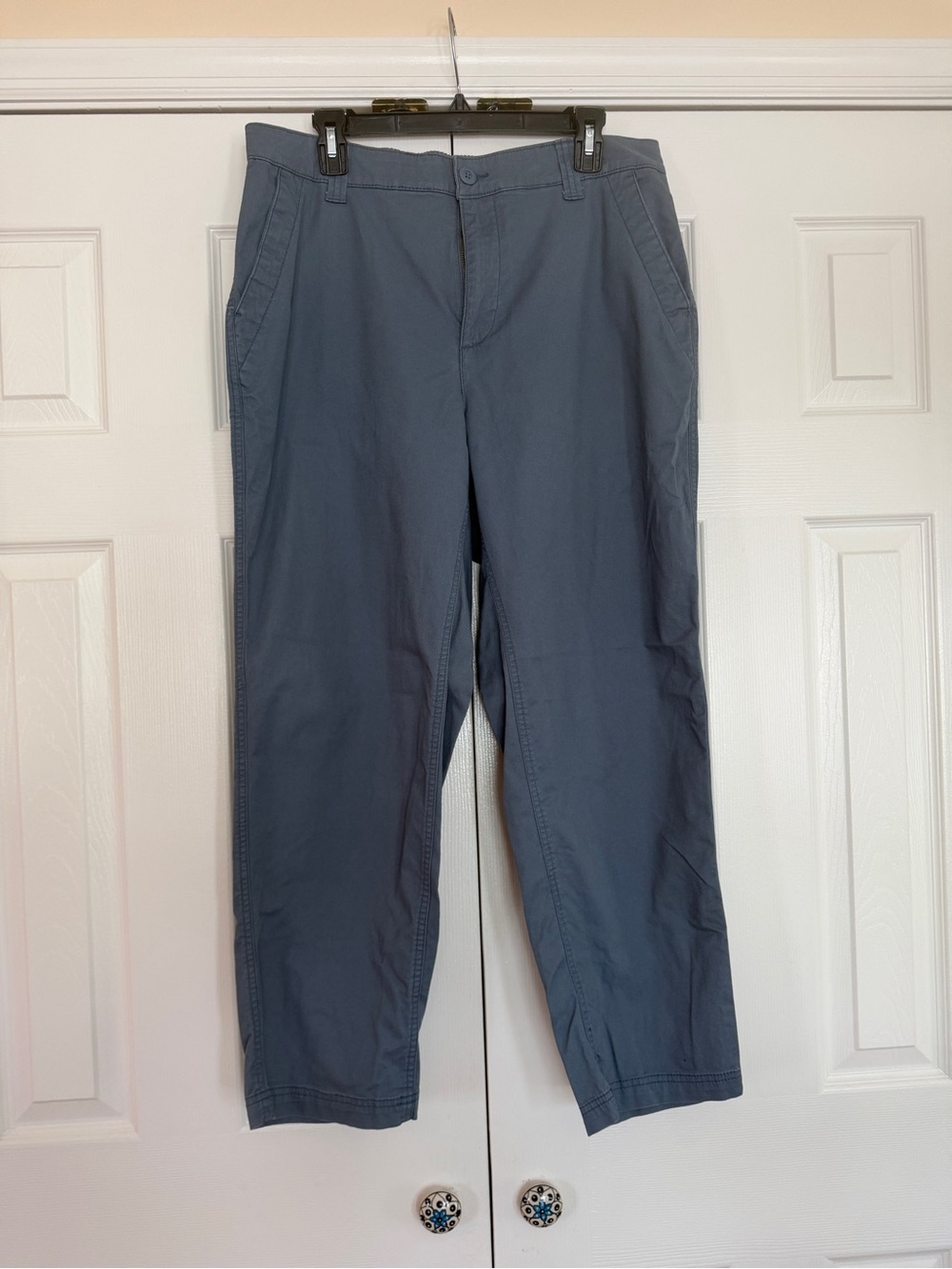 Old Navy Slate Blue Chino Pants Ladies LIKE NEW